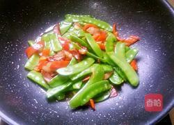 荷兰豆炒腊肉的做法图解7