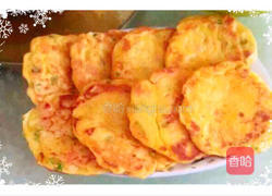 青椒火腿虾仁鸡蛋饼的做法图解4