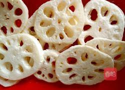 酥炸莲藕片的做法图解3