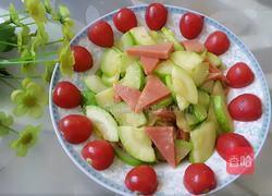 清炒西葫芦火腿片的做法图解8