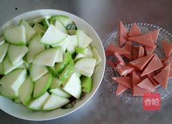 清炒西葫芦火腿片的做法图解2