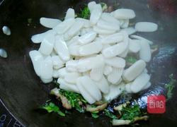 荠菜肉丝炒年糕的做法图解13