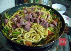 牛肉炒乌冬面的做法图解14