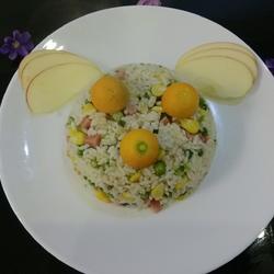 五彩炒饭的做法[图]