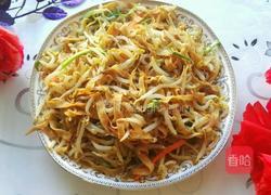 绿豆芽爆炒干豆腐的做法图解5