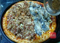 什锦海陆双拼披萨的做法图解10