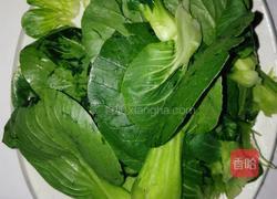 青菜蘑菇的做法图解1
