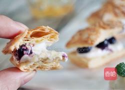 迷你拿破仑酥（蓝莓）的做法图解1