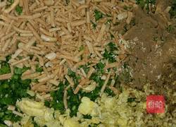 素饺子馅料(韭菜鸡蛋散子馅)的做法图解8