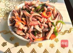 青椒炒鱿鱼的做法图解6
