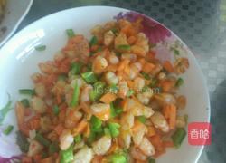 虾子和萝卜辣椒腌菜炒饭的做法图解5