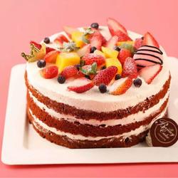 雪域草莓裸蛋糕