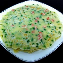 韭菜火腿鸡蛋饼的做法[图]