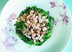 凉拌肉丁菠菜
