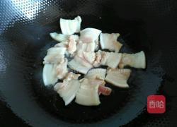 大蒜白干炒肉片的做法图解3