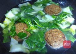 青菜肉圆粉丝煲的做法图解3