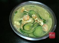 虾仁黄瓜鲜汤的做法图解7