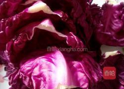 紫甘蓝甜馒头的做法图解2