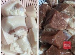 豆参烧肉的做法图解1