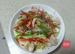 海鲜葱油干豆腐的做法图解6