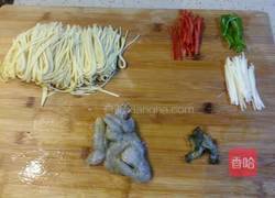 海鲜葱油干豆腐的做法图解1