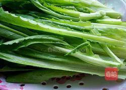 油麦菜烧香菇的做法图解1