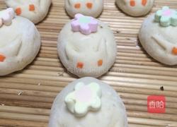 小白兔芝麻松子红糖包的做法图解2