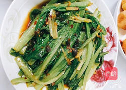 豆豉炒油麦菜的做法图解7