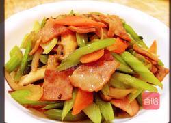培根芹菜炒杂蔬的做法图解10