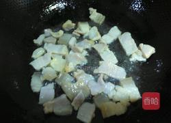 花菜炒咸肉的做法图解4