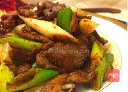 大葱炒孜然羊肉的做法图解5