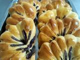 荷叶花紫薯面包的做法[图]