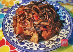 茶树菇烧肉的做法图解9