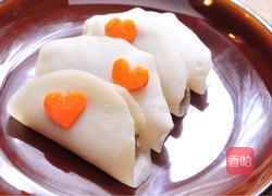 爱心绿豆沙饼的做法图解5