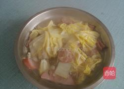 粉丝白菜烩火腿的做法图解5