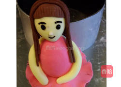 翻糖小女孩的做法图解12