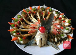 孔雀开屏鱼的做法图解6