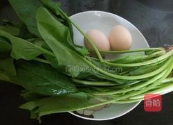 菠菜鸡蛋汤的做法图解1
