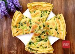 油菜鸡蛋饼的做法图解7