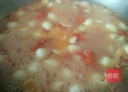 番茄白菜贝壳羹的做法图解4