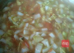 番茄白菜贝壳羹的做法图解6
