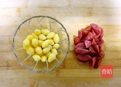 荷兰豆炒白果的做法图解1