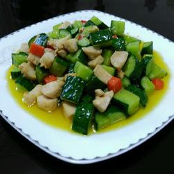 黄瓜炒鸡丁的做法[图]