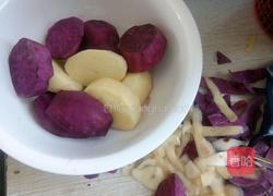 紫薯玫瑰花馒头的做法图解1