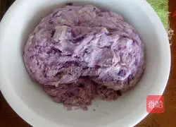 Illustration of how to make purple sweet potato and rose buns 8