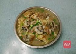 蘑菇瓦块鱼的做法图解4