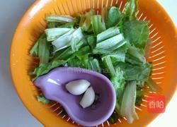 蒜泥油麦菜的做法图解2