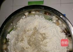 海鲜鱼椒菜米粉蛋糕的做法图解3