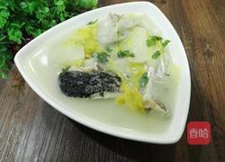 白菜鱼头汤的做法图解11