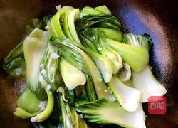 虾仁扒油菜的做法图解6